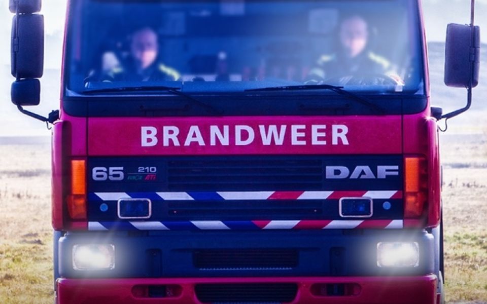 voorkant van een brandweer tankautospuit